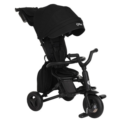 Трехколесный детский велосипед Qplay Nova Plus 2023, Carbon Black (Черный)