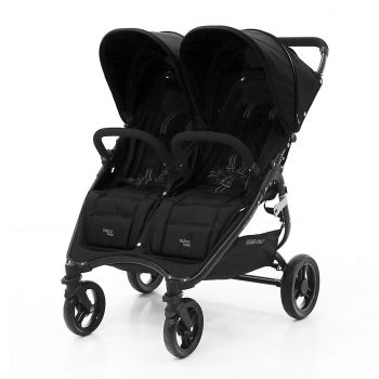 Прогулочная коляска для двойни Valco Baby Snap Duo, Coal Black (Черный)