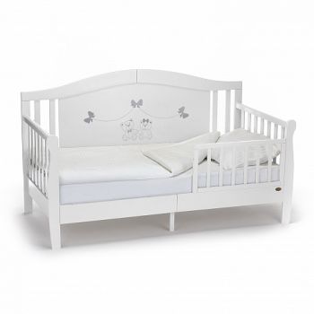 Детская кровать-диван Nuovita Stanzione Verona Div Fiocco, Bianco (Белый)