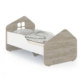 Подростковая кровать Sweet Baby Olivia, Rovere Grigio Bianco (Дуб серый-белый)