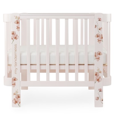 Детская кровать-трансформер Happy Baby Mommy Love + комплект расширения, Pink (Розовый)