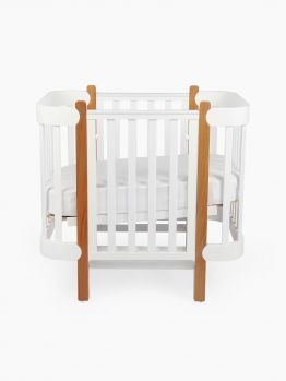 Детская кровать-трансформер Happy Baby Mommy Lux, Белый