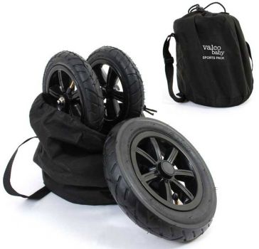 Комплект надувных колес Valco Baby Sport Pack для коляски Snap, Black