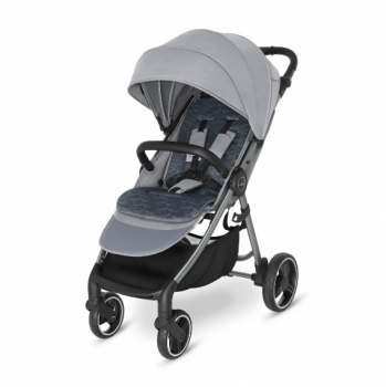 Коляска прогулочная Baby Design Wave 2021, Silver Gray / Cеребристо-серый (107)