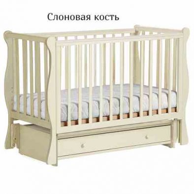 Детская кровать Лель-Кубаньлессстрой Кубаночка-4 (маятник универсальный, с ящиком) - вид 3 миниатюра