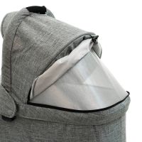 Люлька Valco baby External Bassinet для колясок Snap 4 Trend / Snap Ultra Trend, Grey Marle (Серый) - вид 5 миниатюра