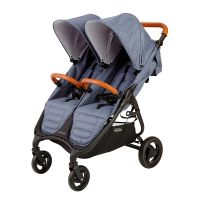 Прогулочная коляска для двойни Valco Baby Snap Duo Trend, Denim (Синий) - вид 1 миниатюра