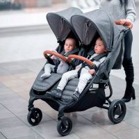 Прогулочная коляска для двойни Valco Baby Snap Duo Trend, Denim (Синий) - вид 1 миниатюра
