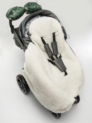 Конверт зимний меховой Amarobaby Snowy Baby, Зверята / Хаки, 85 см - вид 15 миниатюра