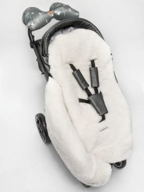Конверт зимний меховой Amarobaby Snowy Baby, Горы / Cерый, 85 см - вид 19 миниатюра
