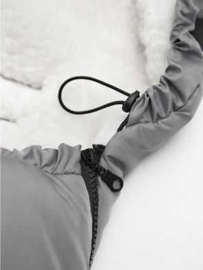 Конверт зимний меховой Amarobaby Snowy Baby, Серый, 85 см - вид 9 миниатюра