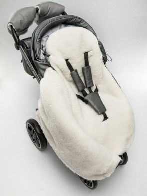 Конверт зимний меховой Amarobaby Snowy Baby, Серый, 85 см - вид 15 миниатюра