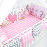 Комплект в кроватку Золотой Гусь серия Принцесса, Pretty Princess (Розовый) - вид 1 миниатюра
