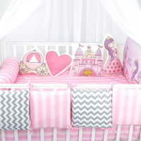 Комплект в кроватку Золотой Гусь серия Принцесса, Pretty Princess (Розовый) - вид 3 миниатюра