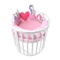 Комплект в кроватку Золотой Гусь серия Принцесса, Pretty Princess (Розовый) - вид 5 миниатюра