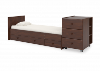 Детская кровать-трансформер Gandylyan Тереза (маятник поперечный), Орех - вид 1 миниатюра
