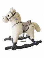 Лошадка каталка-качалка AmaroBaby Prime (с колесами), Белый - вид 1 миниатюра