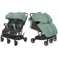 Прогулочная коляска для двойни Carrello Presto Duo CRL-5506, Tea Green - вид 1 миниатюра