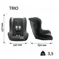 Автокресло Nania Trio SP Comfort Access (0-25 кг), Grey (Серый) - вид 8 миниатюра