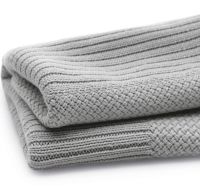 Одеяло Bugaboo Wool, Light Grey Melange (Светло-Серый Меланж) - вид 7 миниатюра