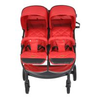 Прогулочная коляска для двойни Pituso Duocity PU, Red / Красный - вид 5 миниатюра