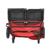 Прогулочная коляска для двойни Pituso Duocity PU, Red / Красный - вид 17 миниатюра