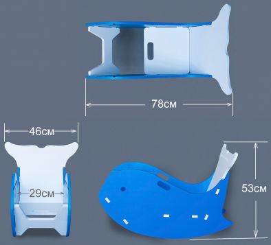Трансформер Rocking Transformer Whale Luxe - вид 55 миниатюра