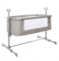 Детская приставная кроватка Carrello Luna CRL-8404, Neutral Grey (Серый) - вид 1 миниатюра