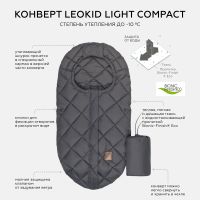 Конверт для автолюльки Leokid Light Compact, Magnet (Темно-серый) - вид 15 миниатюра