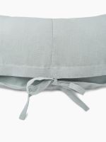 Подушка для беременных Happy Baby Стираный Лён, Mint (Мятный) - вид 4 миниатюра