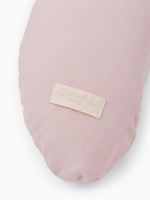 Подушка для беременных Happy Baby Стираный Лён, Pink (Розовый) - вид 2 миниатюра