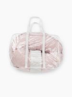 Подушка для беременных Happy Baby Стираный Лён, Pink (Розовый) - вид 6 миниатюра