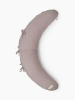 Подушка для беременных Happy Baby Стираный Лён, Beige (Бежевый) - вид 1 миниатюра