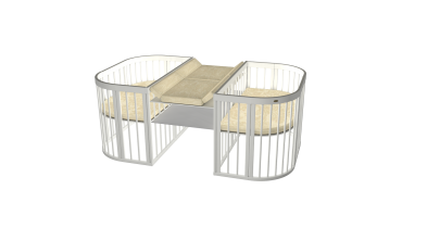 Кроватка-трансформер для тройни Comfortbaby TripleDo 8 в 1 - вид 4 миниатюра