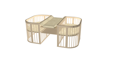 Кроватка-трансформер для тройни Comfortbaby TripleDo 8 в 1 - вид 10 миниатюра